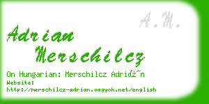 adrian merschilcz business card